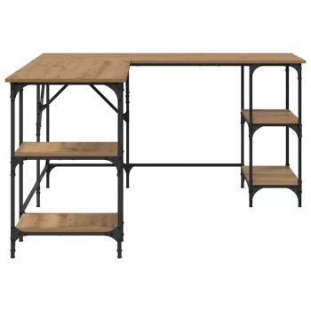 Schreibtisch Artisan-Eiche 139 x 139 x 75 cm Holzwerkstoff