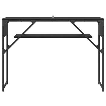 Konsolentisch Schwarz Eichen-Optik 105x30x75cm Holzwerkstoff