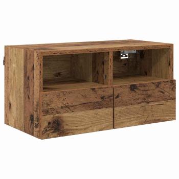 TV-Wandregale 2 pcs Altholz 60 x 30 x 30 cm Holzwerkstoff