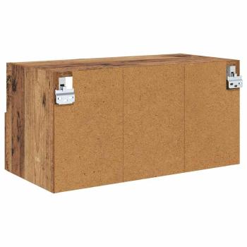 TV-Wandregale 2 pcs Altholz 60 x 30 x 30 cm Holzwerkstoff