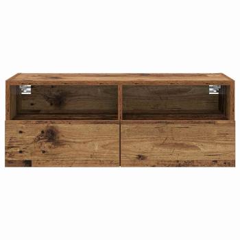 TV-Wandregal Wandmontiert Altholz 80 x 30 x 30 cm Holzwerkstoff
