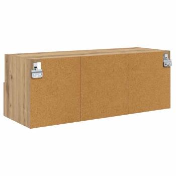 TV-Wandregale 2 pcs Artisan-Eiche 80 x 30 x 30 cm Holzwerkstoff