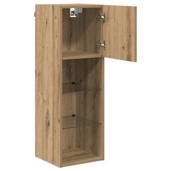 Wandmontierter TV Schrank Artisan-Eiche 30,5 x 30 x 90 cm