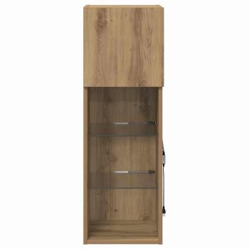 Wandmontierter TV Schrank Artisan-Eiche 30,5 x 30 x 90 cm