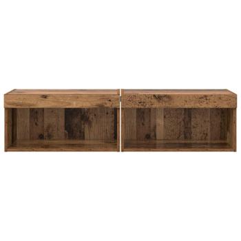 Fernsehtische 2 pcs Altholz 60 x 30 x 30 cm Holzwerkstoff