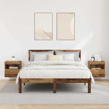 TV-Wandregale 2 pcs Altholz 40 x 30 x 40 cm Holzwerkstoff