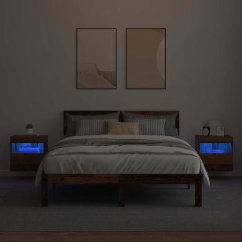 TV-Wandregale 2 pcs Altholz 40 x 30 x 40 cm Holzwerkstoff