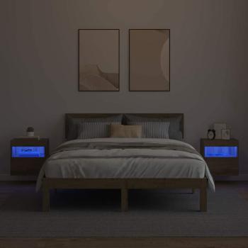 TV-Wandregale 2 pcs Artisan-Eiche 40 x 30 x 40 cm Holzwerkstoff