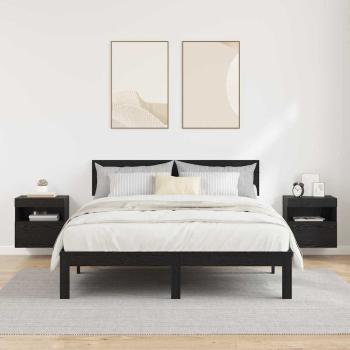 TV-Wandregale 2 pcs Schwarz Eichen-Optik 40 x 30 x 40 cm