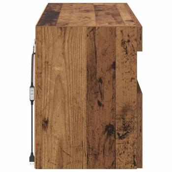 TV-Wandregal Wandmontiert Altholz 80 x 30 x 40 cm Holzwerkstoff