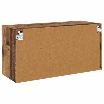 TV-Wandregal Wandmontiert Altholz 80 x 30 x 40 cm Holzwerkstoff