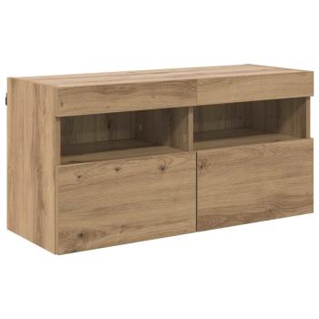 TV-Wandregal Artisan-Eiche 80 x 30 x 40 cm Holzwerkstoff