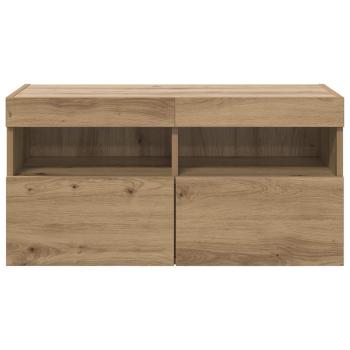 TV-Wandregal Artisan-Eiche 80 x 30 x 40 cm Holzwerkstoff