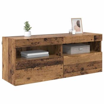TV-Wandregal Altholz 100 x 30 x 40 cm Holzwerkstoff