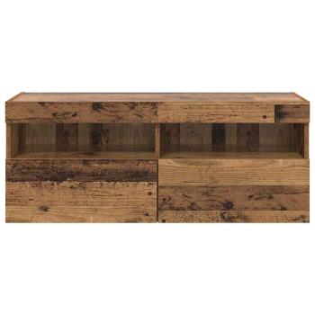 TV-Wandregal Altholz 100 x 30 x 40 cm Holzwerkstoff