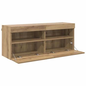TV-Wandregal Artisan-Eiche 100 x 30 x 40 cm Holzwerkstoff