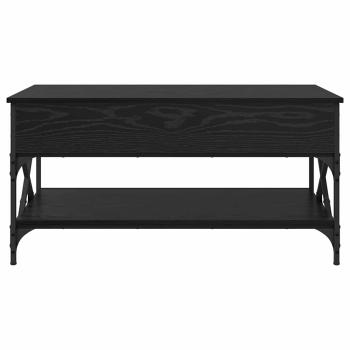 Couchtisch Schwarz Eichen-Optik 100 x 50 x 50 cm Holzwerkstoff