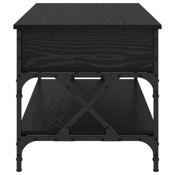 Couchtisch Schwarz Eichen-Optik 100 x 50 x 50 cm Holzwerkstoff