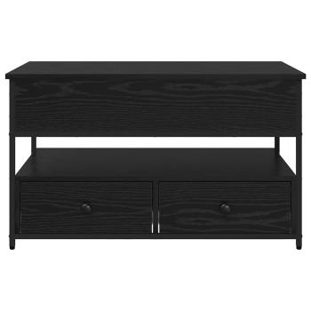 Couchtisch Schwarz Eichen-Optik 85 x 50 x 50 cm Holzwerkstoff