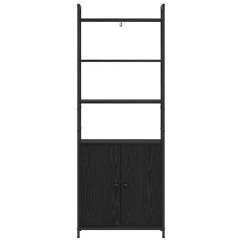 Bücherregal Schwarz Eichen-Optik 60 x 24 x 161 cm Holzwerkstoff