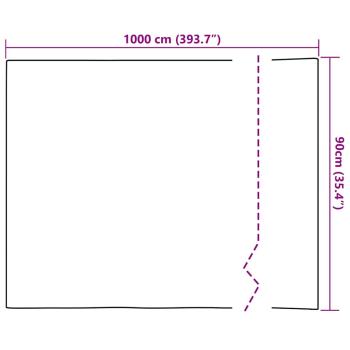 Statische Fensterfolie Transparent 90 x 1000 cm PVC