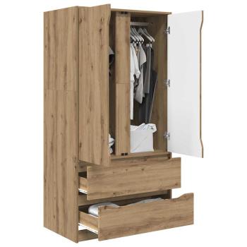 Badezimmerschrank mit Speicher Artisan-Eiche 79,5 x 49 x 156 cm