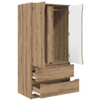 Badezimmerschrank mit Speicher Artisan-Eiche 79,5 x 49 x 156 cm