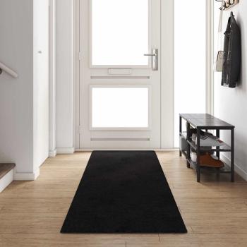 ARDEBO.de - Teppichläufer Schwarz 80 x 400 cm 100% Polypropylen Tuft