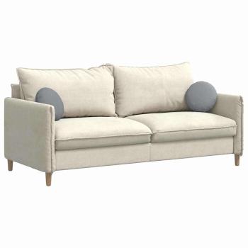 Sitzkissen 2 pcs Hellgrau Ø30 x 13 cm Stoff