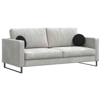 Sitzkissen 2 pcs Schwarz Ø30 x 13 cm Stoff