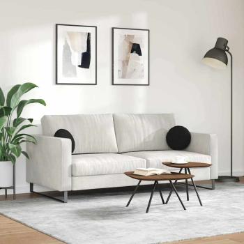 Sitzkissen 2 pcs Schwarz Ø30 x 13 cm Stoff