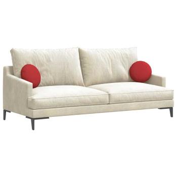 Sitzkissen 2 pcs Rot Ø30 x 13 cm Stoff