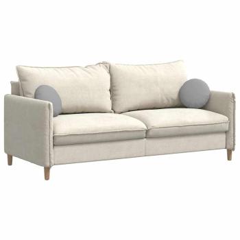 Sitzkissen 2 pcs Wolkengrau Ø30 x 13 cm Stoff