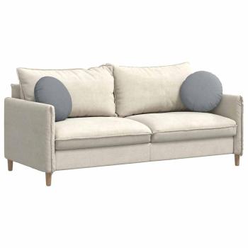 Sitzkissen 2 pcs Hellgrau Ø40 x 13 cm Stoff