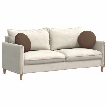 Sitzkissen 2 pcs Braun Ø40 x 13 cm Stoff