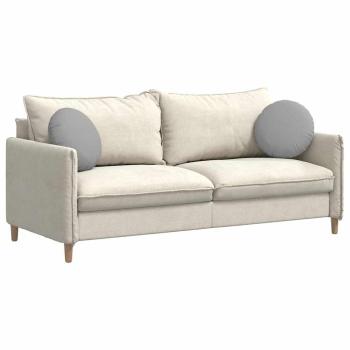 ARDEBO.de - Sitzkissen 2 pcs Wolkengrau Ø40 x 13 cm Stoff