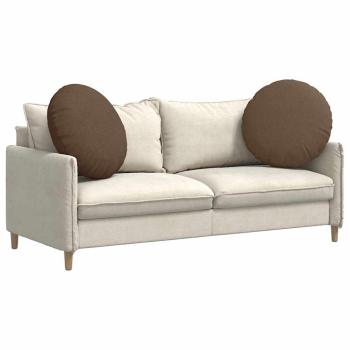 Sitzkissen 2 pcs Braun Ø60 x 21 cm Stoff