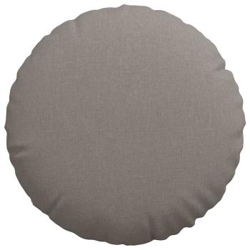 Sitzkissen 2 pcs Taupe Ø60 x 21 cm Stoff