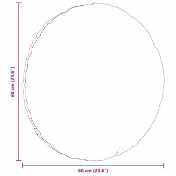 Sitzkissen 2 pcs Taupe Ø60 x 21 cm Stoff