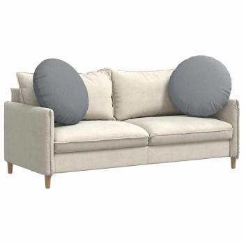 Sitzkissen 2 pcs Hellgrau Ø80 x 29 cm Stoff