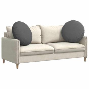 Sitzkissen 2 pcs Dunkelgrau Ø80 x 29 cm Stoff