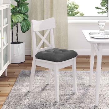 Sitzkissen 4 stk. Stoff Dunkelgrau 40 x 40 x 12 cm