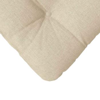Sitzkissen 4 pcs Creme 40 x 40 x 12 cm Stoff