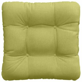 Sitzkissen 4 Stk. Stoff Hellgrün 40 x 40 x 12 cm