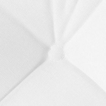 Sitzkissen 4 pcs Weiß 40 x 40 x 12 cm Stoff