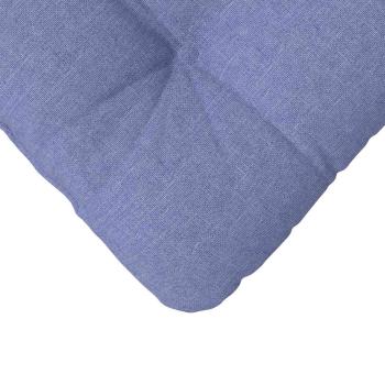 Sitzkissen 4 Stk. Stoff Jeans blau 40 x 40 x 12 cm
