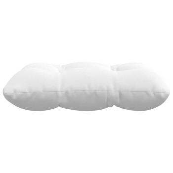 Sitzkissen 4 pcs Weiß 45 x 45 x 12 cm Stoff