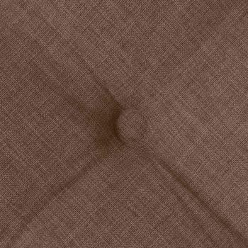 ARDEBO.de - Sitzkissen 2 pcs Braun 40 x 40 x 6 cm Stoff