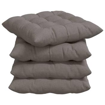 Sitzkissen 2 pcs Taupe 40 x 40 x 6 cm Stoff