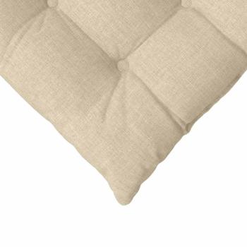 Sitzkissen 2 pcs Creme 40 x 40 x 6 cm Stoff